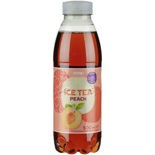 Холодный чай со вкусом персика Coop light 500 мл