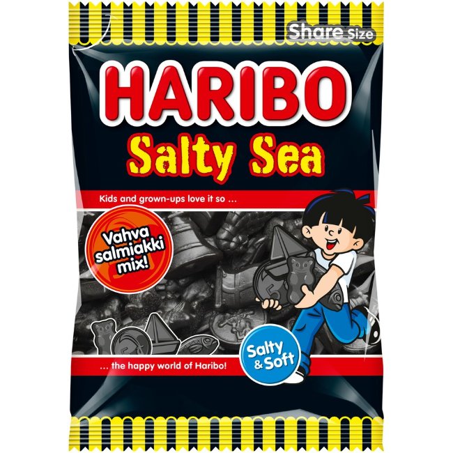 Конфеты Salmiakki с морской солью Haribo 170 гр