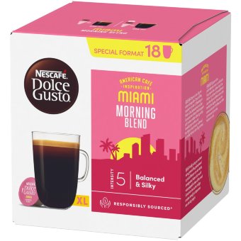 Капсулы для кофемашины Nescafé Dolce Gusto Miami (уп 18 шт) 126 гр
