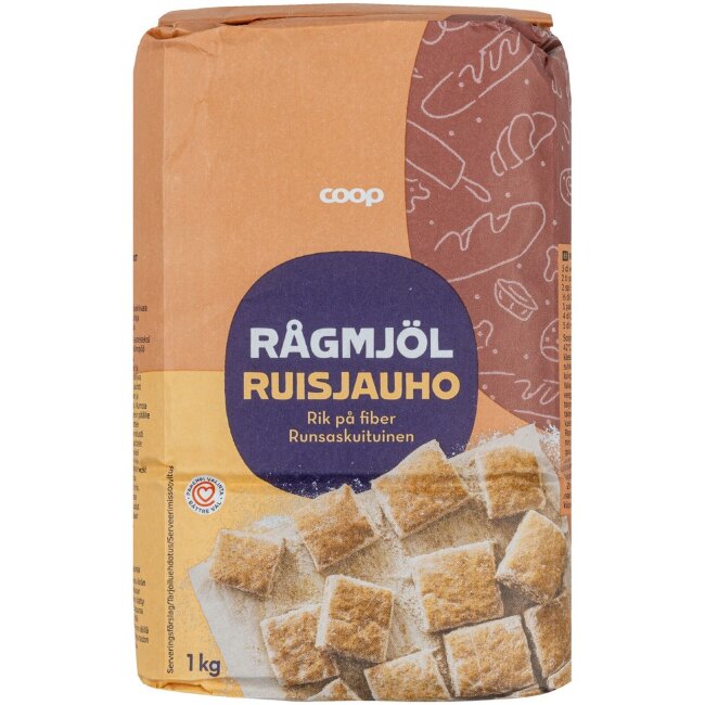 Ржаная мука Coop 1 кг
