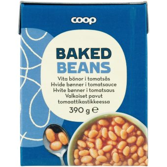 Белая фасоль в томатном соусе Coop 390 гр Белая фасоль в томатном соусе Coop 390 гр