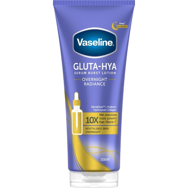 Лосьон-сыворотка Vaseline Gluta-Hya Overnight Radiance Serum Burst 200 мл Лосьон-сыворотка Vaseline Gluta-Hya Overnight Radiance Serum Burst 200 мл