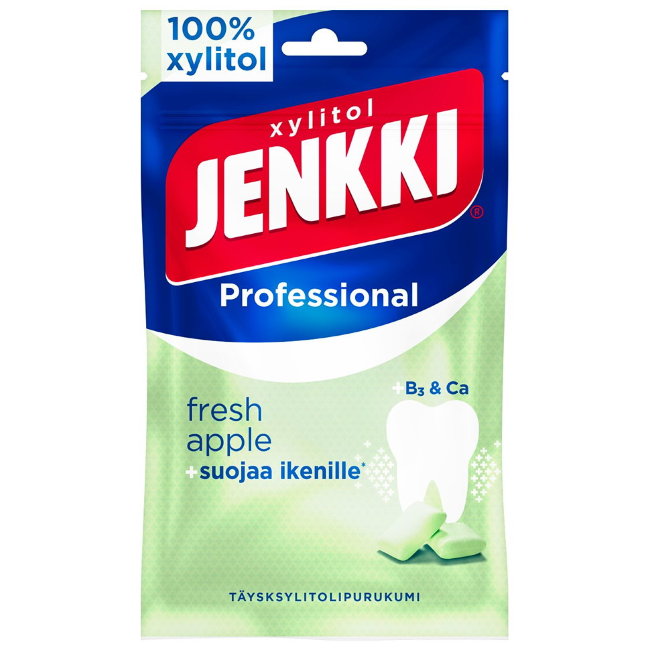 Жевательная резинка (свежесть яблока) Jenkki Pro 80 гр