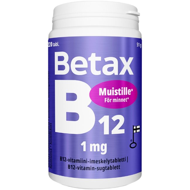 Витамин B12 Betax B12 1 мг 220 таблеток Vitabalans