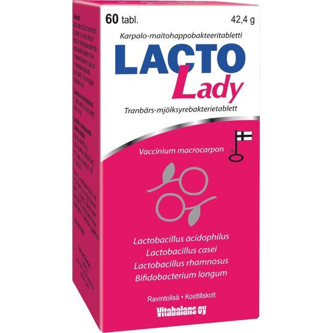 Лакто и бифидобактерии с клюквой Lacto Lady Vitabalans 60 табл Лакто и бифидобактерии с клюквой Lacto Lady Vitabalans 60 табл
