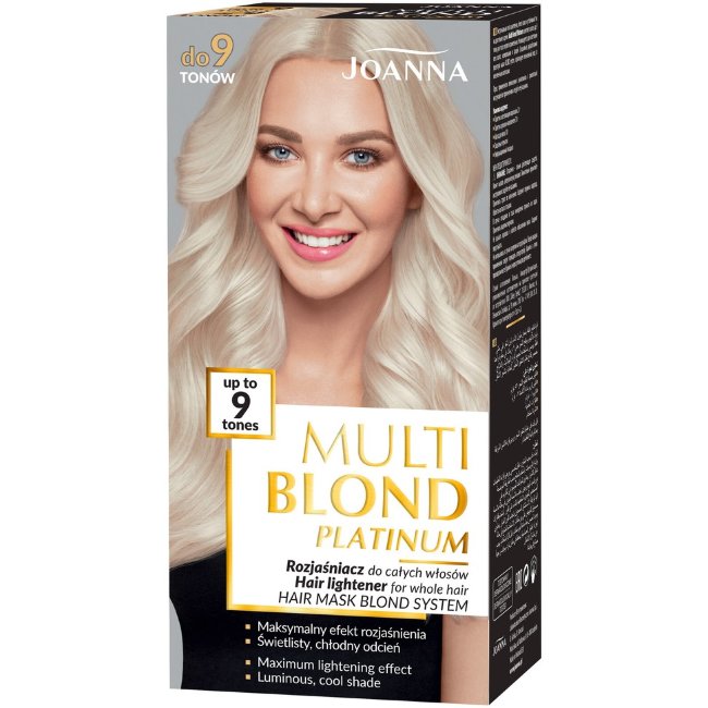 Краска для волос Joanna Multi Blond PLATINUM до 9 тонов Краска для волос Joanna Multi Blond PLATINUM до 9 тонов