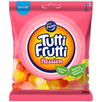Конфеты цитрусовые Fazer Tutti Frutti Passion 220 гр