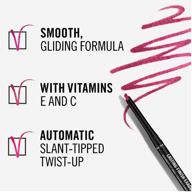 Автоматический карандаш для губ Rimmel Lasting Finish Exaggerate 1 г 105 Mauve Spell