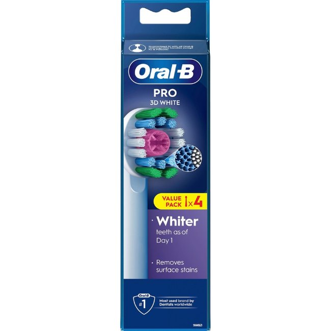 Заменяемые насадки Oral-B 3D White 4 шт Заменяемые насадки Oral-B 3D White 4 шт