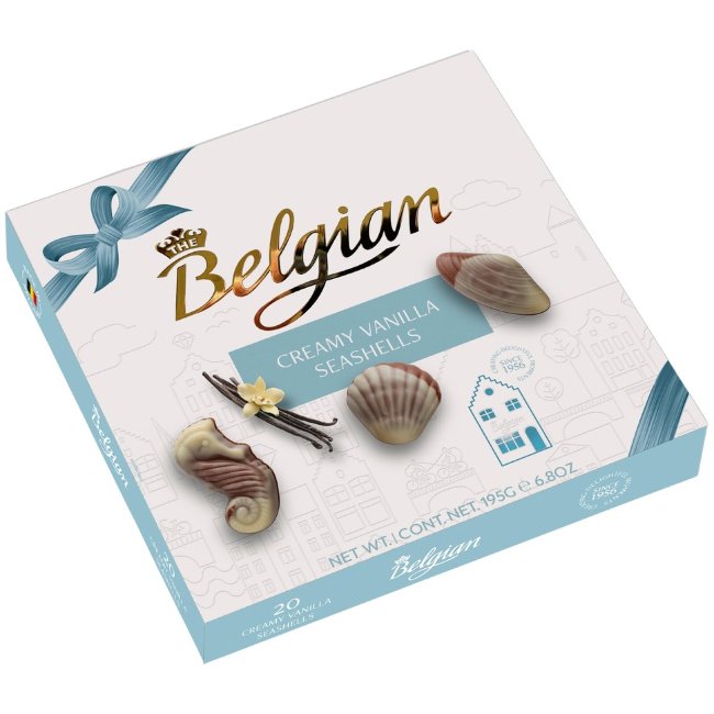 Belgian Seasehells Creamy Vanilla шоколадные пралине с ванильно-сливочной начинкой 195 гр
