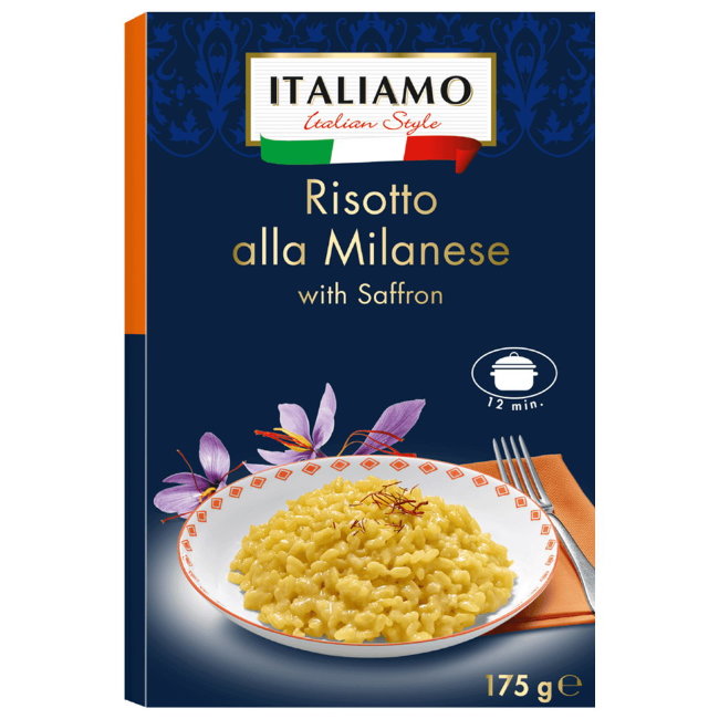 Смесь для приготовления ризотто по-милански ITALIAMO с шафраном 175 гр