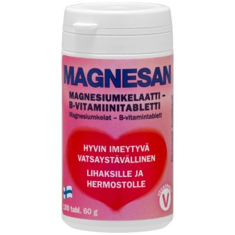 Витамины с магнием Magnesan Magnesium+B Vitamiini 100 таблеток Hankintatukku Витамины с магнием Magnesan Magnesium+B Vitamiini 100 таблеток Hankintatukku