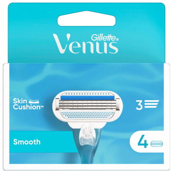 Сменные лезвия Gillette Venus Smooth 4 шт/уп