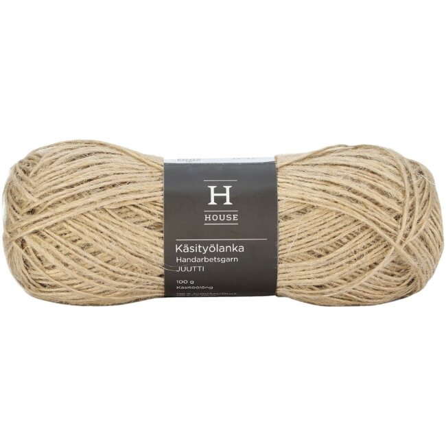 Рукодельная пряжа House Juutti 100 гр 212240 Natural Jute