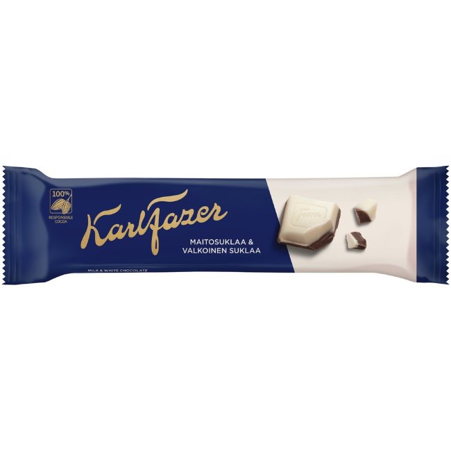 Шоколад молочный с белым Karl Fazer 38 гр