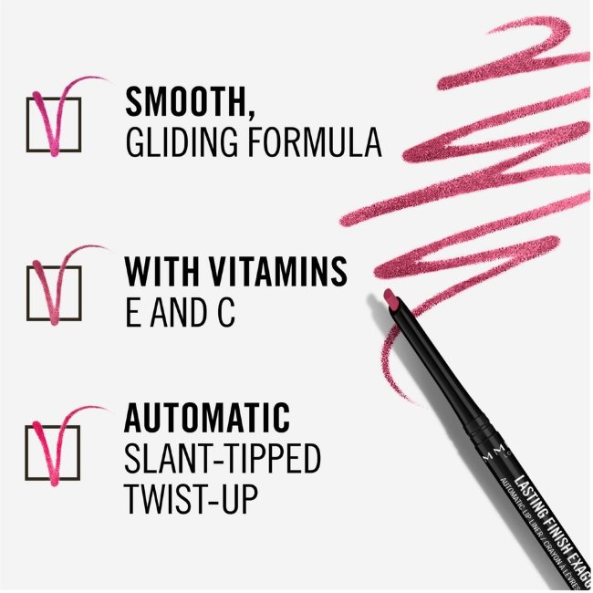 Автоматический карандаш для губ Rimmel Lasting Finish Exaggerate 1 г 070 Pink Enchantment