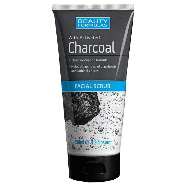 Скраб для лица с активированным углем Charcoal Beauty Formulas 150 мл