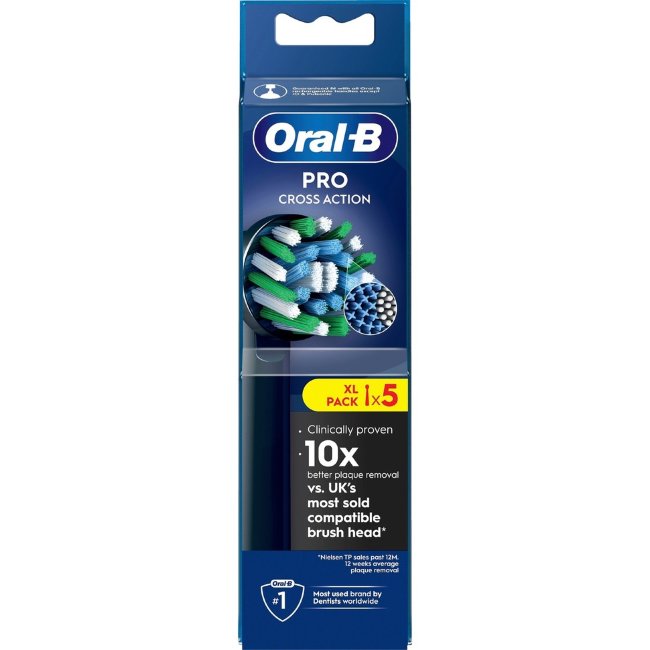 Насадки для электрической зубной щетки Oral-B PRO Cross Action (уп 5 шт) Насадки для электрической зубной щетки Oral-B PRO Cross Action (уп 5 шт)