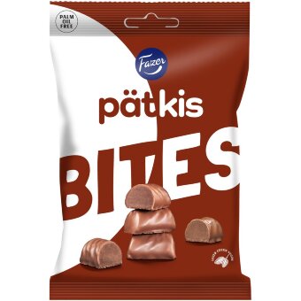 Мини-батончики с мятным трюфелем в молочном шоколаде Fazer Pätkis 94 гр