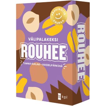 Печенье-снек Rouhee с темным шоколадом и фундуком (уп 5 шт) 150 гр