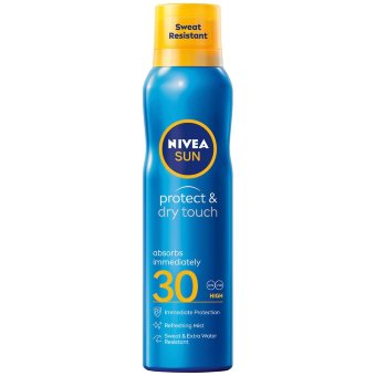Освежающий солнцезащитный спрей Nivea Sun Protect Dry Touch Refreshing SPF30, 200 мл Освежающий солнцезащитный спрей Nivea Sun Protect Dry Touch Refreshing SPF30, 200 мл