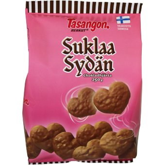 Шоколадное печенье в форме сердца Tasangon 250 гр