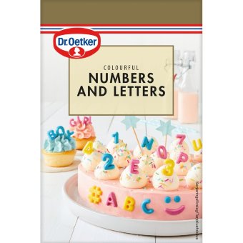 Красочные цифры и буквы Dr. Oetker 48 гр
