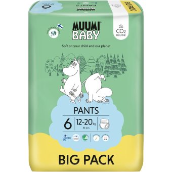 Подгузники-шорты Muumi Baby Pants 6 - 52 шт 12-20 кг