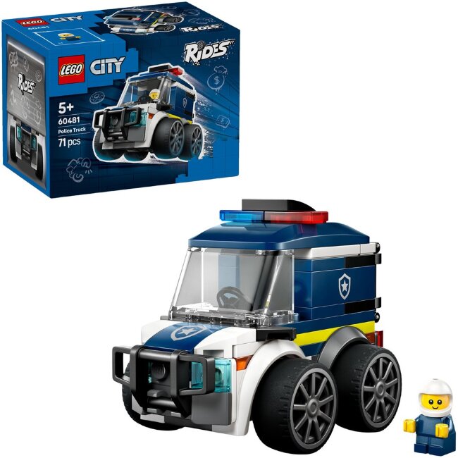 Игрушечный автомобиль LEGO® City Brick Rides 60481 – Полицейская машина