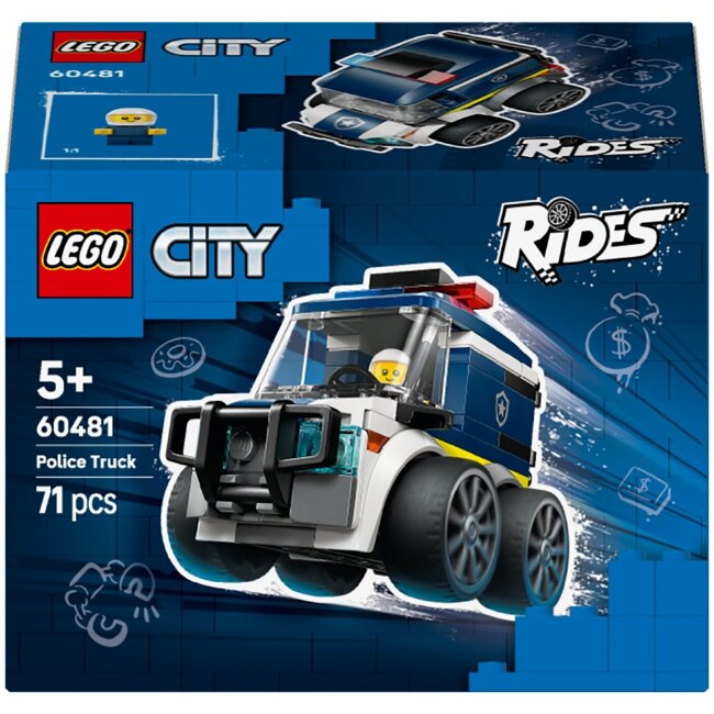 Игрушечный автомобиль LEGO® City Brick Rides 60481 – Полицейская машина