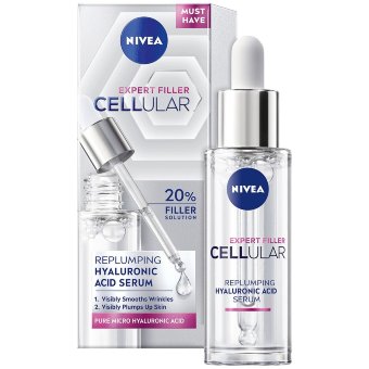 Сыворотка для лица NIVEA Cellular Expert Filler Hyaluron Replumping 30 мл Сыворотка для лица NIVEA Cellular Expert Filler Hyaluron Replumping 30 мл