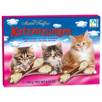 Набор конфет Maitre Truffout "Кошачьи лапки" розовые 100 гр Набор конфет Maitre Truffout "Кошачьи лапки" розовые 100 гр