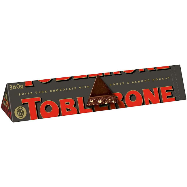 Шоколад Toblerone Dark с тёмным шоколадом 360 гр