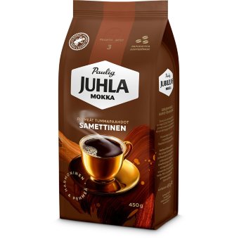 Кофе в зернах Paulig Juhla Mokka Samettinen 450 гр