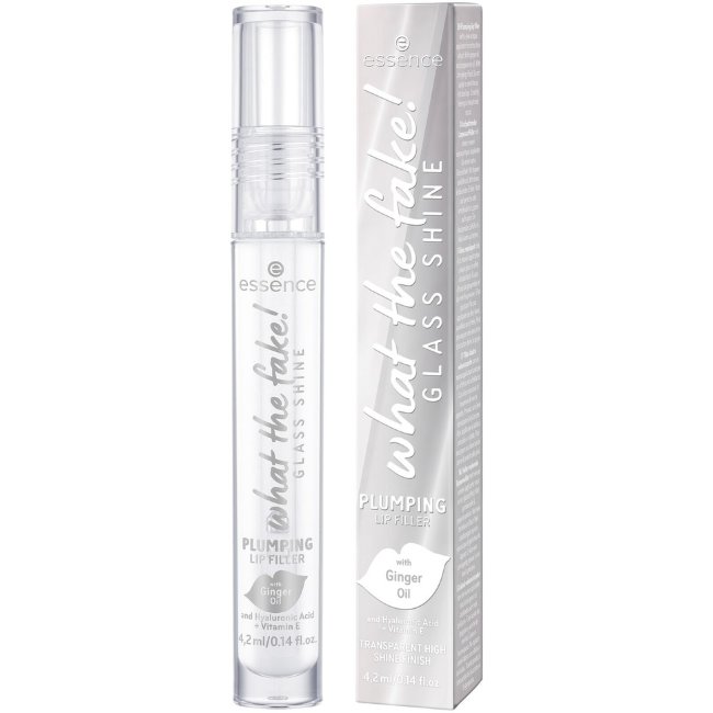 Блеск для губ essence What the fake! Glass Shine Plumping Lip Filler 01 Oh So Glassy! 4.2 мл