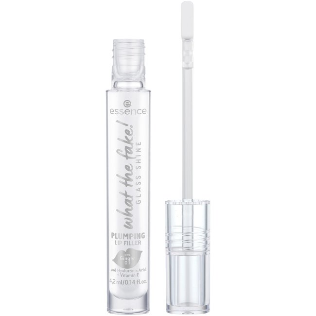 Блеск для губ essence What the fake! Glass Shine Plumping Lip Filler 01 Oh So Glassy! 4.2 мл