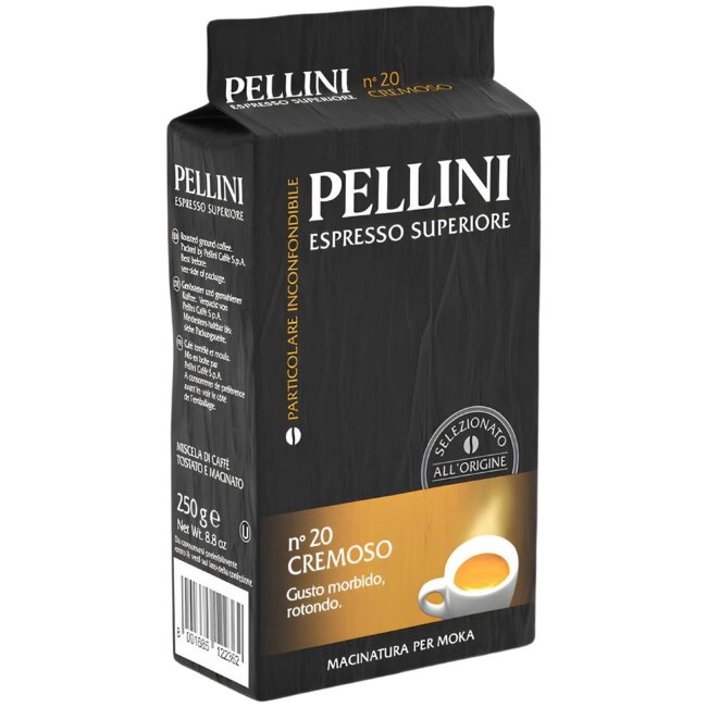 Молотый кофе для кофеварки Moka Pellini Cremoso 250 гр Молотый кофе для кофеварки Moka Pellini Cremoso 250 гр