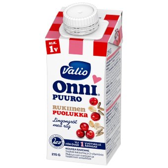 Готовая каша ржано-брусничная Valio onni 215 гр Готовая каша ржано-брусничная Valio onni 215 гр