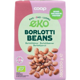 Консервы из борлотти фасоли Coop органические 380/230 гр Консервы из борлотти фасоли Coop органические 380/230 гр