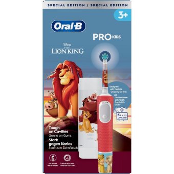 Электрическая зубная щетка Oral-B Vitality Pro Kids Lion King с дорожным футляром