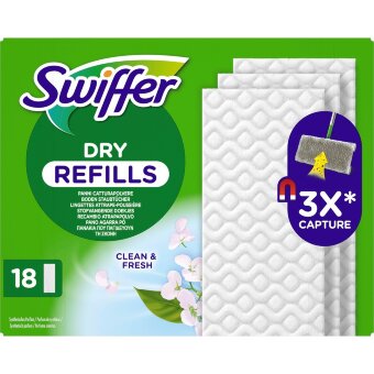 Сменные сухие салфетки Swiffer с ароматом 18 шт