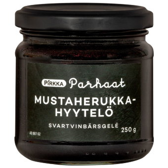 Желе из черной смородины Pirkka 250 гр Желе из черной смородины Pirkka 250 гр
