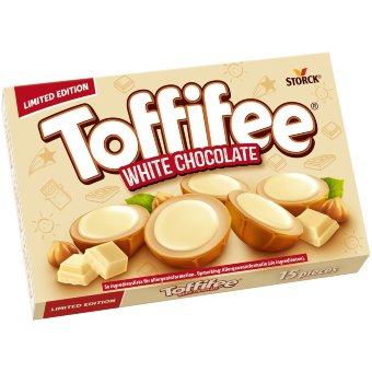 Шоколадное лакомство с белым шоколадом Toffifee White Chocolate 125 гр