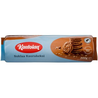 Овсяное печенье с шоколадом Kantolan 200 гр Овсяное печенье с шоколадом Kantolan 200 гр