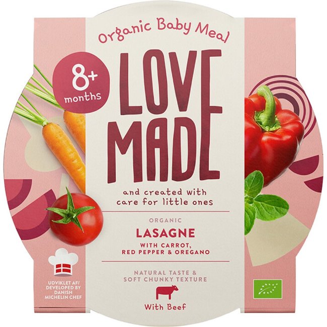Детская лазанья LoveMade органическая 185 гр