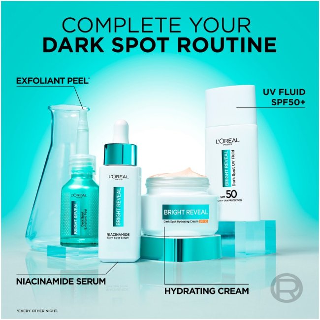 Пилинг-эксфолиант для устранения темных пятен L'Oréal Paris Bright Reveal Niacinamide 25 мл Пилинг-эксфолиант для устранения темных пятен L'Oréal Paris Bright Reveal Niacinamide 25 мл
