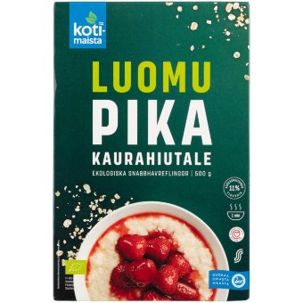 Органические овсяные хлопья (1 мин) Kotimaista PIKA Kaurahiutale Luomu 500 гр Органические овсяные хлопья (1 мин) Kotimaista PIKA Kaurahiutale Luomu 500 гр