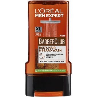 Гель для душа для мытья тела, волос и бороды LOréal Paris Men Expert 300 мл Barber Club Гель для душа для мытья тела, волос и бороды LOréal Paris Men Expert 300 мл Barber Club