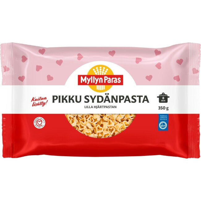 Паста в форме маленьких сердечек Myllyn Paras 350 гр