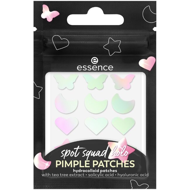 Патчи для прыщей essence spot squad holo PIMPLE PATCHES 10 Starlight Vibes 24 шт